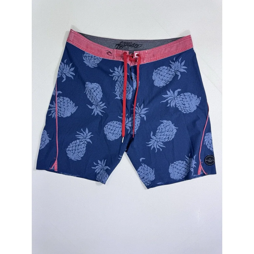 Rip Curl Mirage Board Shorts Men's 33 Pineapple Floral Surf Beach Swim Resort